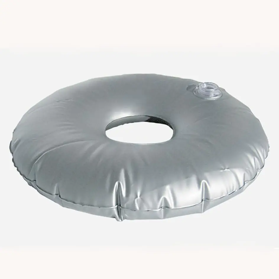 Wolflag round water weight bag placed over cross base for outdoor banner poles