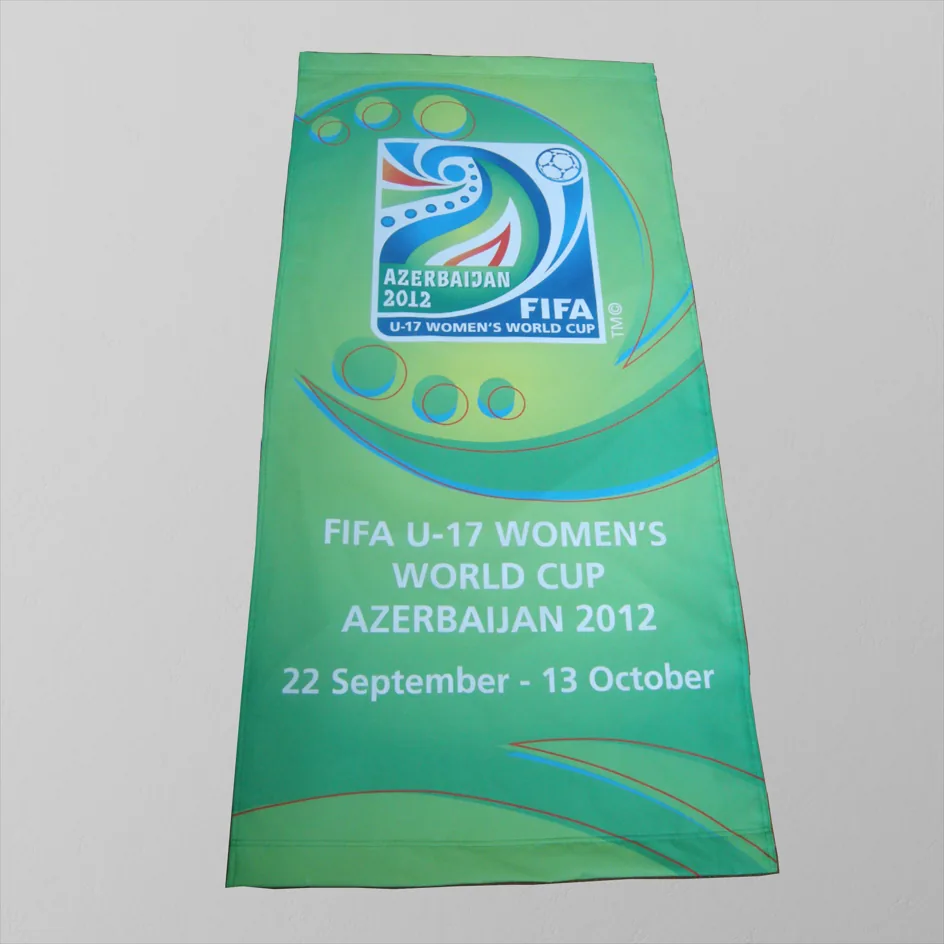 Custom printed street pole banner for street advertising
