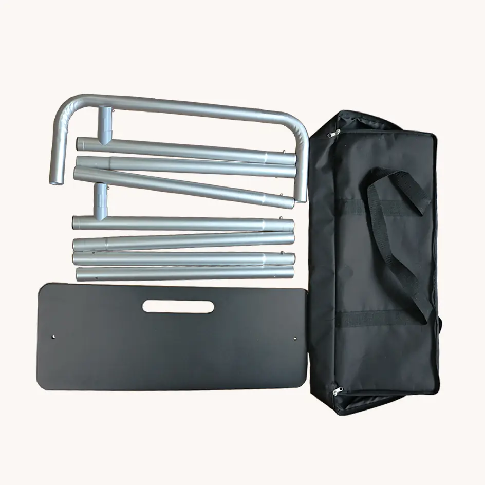 Portable aluminum tube tension fabric display stand kit with heavy base and carry bag - WOLFLAG factory wholesale
